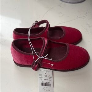 Crewcuts Velvet Mary Jane Flats - Brand New with tags!